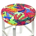 thumbnail image 3 of Disketp Colorful Bananas Funda Redonda para Taburete, Funda de Cojín para Silla de Bar Suave y Elástica-13 inch, 3 of 7