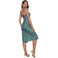 thumbnail image 2 of non-brand Women's Summer Split Thigh Spaghetti Strap Cami Midi Floral Dress, 2 of 10