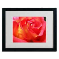 Trademark Fine Art "Empowering Heart" Canvas Art by Monica Fleet, Black Frame