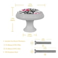 thumbnail image 4 of 4PCS Round Camouflage Flower Cabinet Fluorescence Knob Glowing in the Dark Furniture Drawer Pulls Handle with Screws, 4 of 5