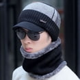 thumbnail image 1 of Gorro de invierno para hombre, cálido gorro de lana para jóvenes, gorro de algodón para hombres de mediana edad y mayores, gorro de punto de moda para hombre, 1 of 5
