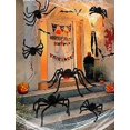thumbnail image 2 of Conjunto de Arañas de Peluche de Halloween HOPOCO (6 piezas con Ojos Rojos), 2 of 3
