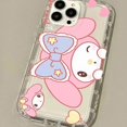 thumbnail image 3 of Kuromi Hello Kitty Soft TPU Case for Samsung Galaxy S24 S23 Ultra S22 S21 FE S20 S10 Plus Note 20 10 Pro A34 A54 A33 A53 Cover, 3 of 5