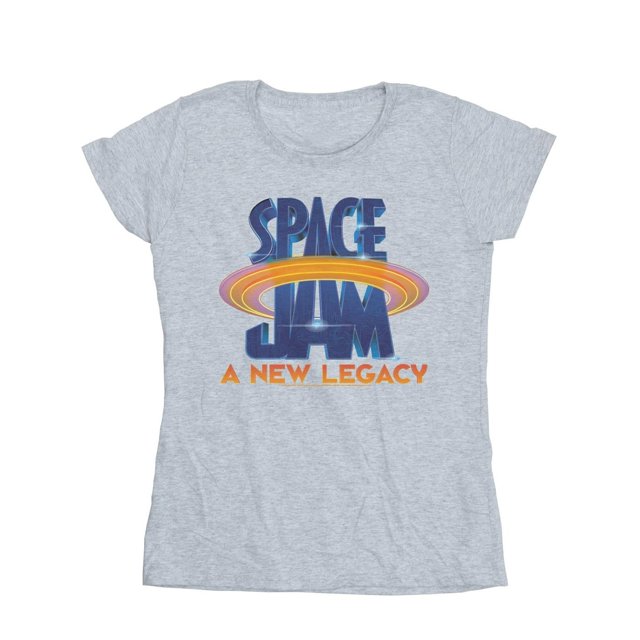 Space Jam: un Nouveau Legacy T-Shirt en Coton Logo Film pour Femmes