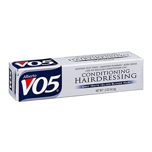 VO5 Conditioning Hairdressing Gray or White or Silver Blonde Hair, 1.5 Oz (Pack of 4) by Alberto