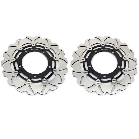 1Pair Front Brake Discs Rotors for Suzuki GSR600 / ABS 2007-2011 GSR750 / ABS 2011-2017 GSX1300R Hayabusa 2008-2017