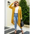 thumbnail image 6 of Weardear Women's Plus Size Cardigan Long Sleeve Open Front Drape Cardigans Lightweight Long Duster, 6 of 7