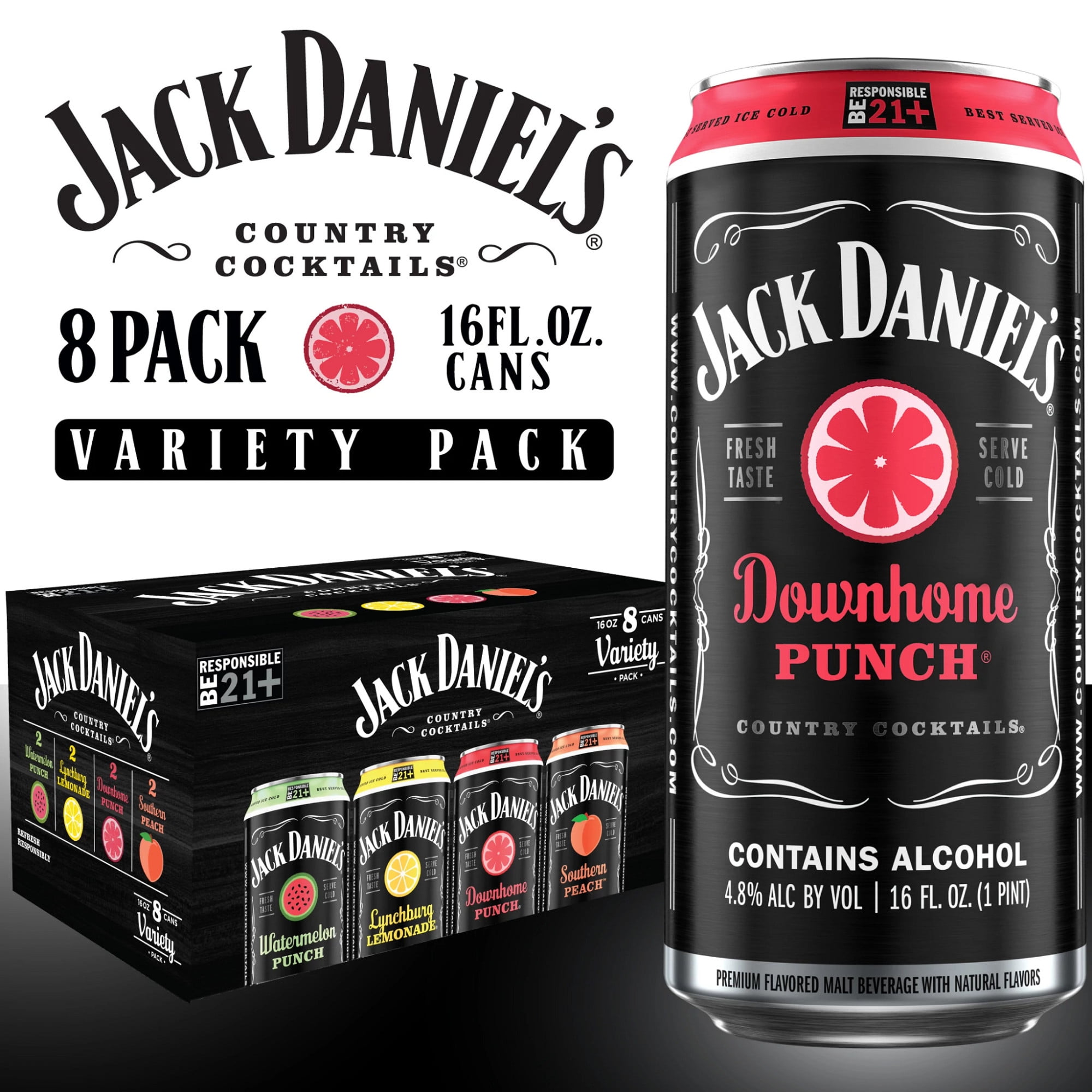 Buy Jack Daniel's Country Cocktails Variety Pack, 8 Pack, 16 oz Cans