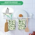 thumbnail image 4 of Yayeee Pot Holders Kitchen Heat Resistant with Pocket 7"x9.8" Cotton Oven Cooking Hot Pads, Green Floral, 4 of 7