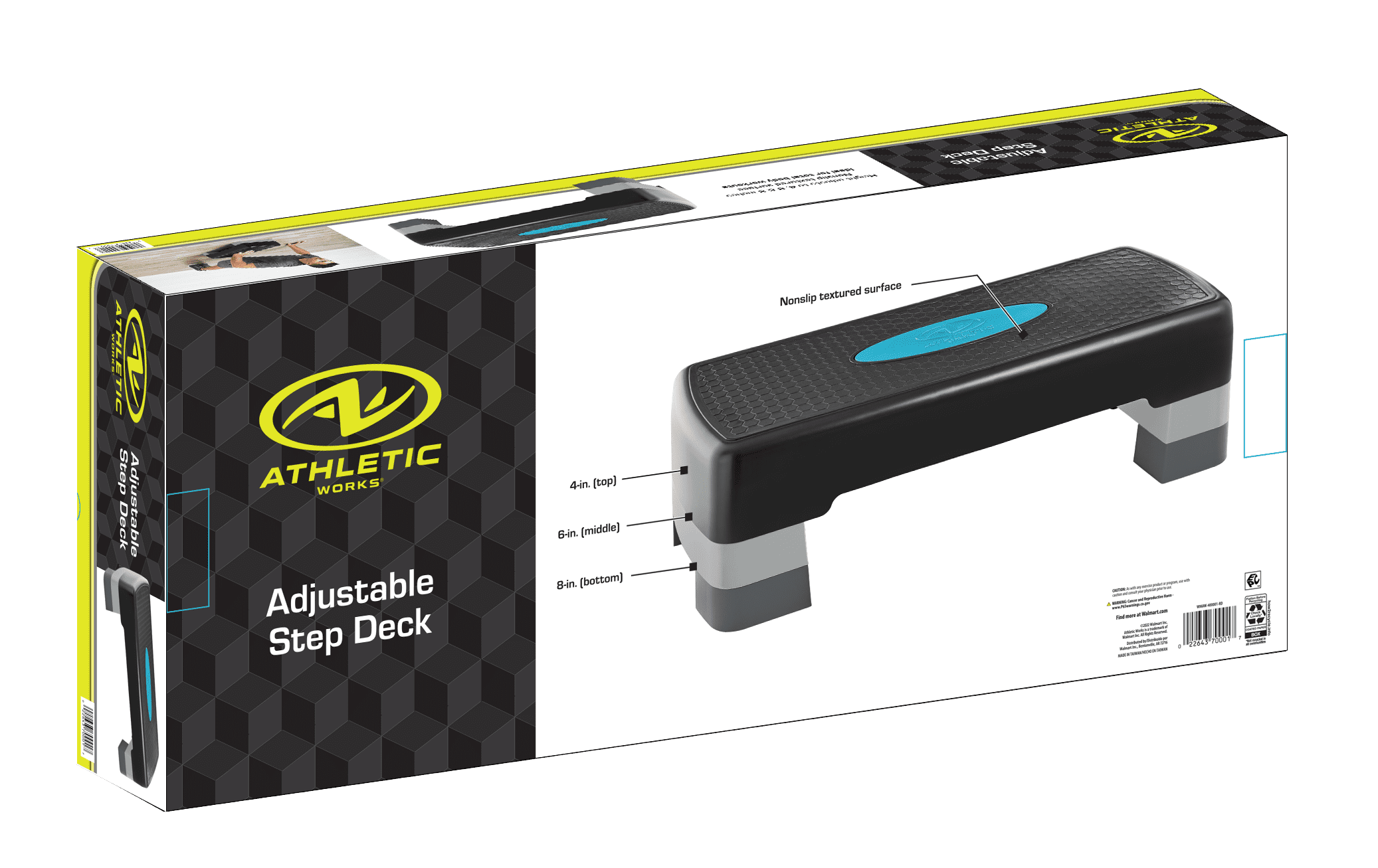 Athletic Works Step Deck Walmart BalanceFrom Adjustable Workout