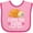 Pink and Fuchsia, variant on Inktastic Hanukkah Funny Latke Girls Baby Bib