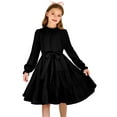 thumbnail image 6 of Arshiner Girls Black Dress Fall Long Sleeve Formal Church Tween Dresses 11-12 Years, 6 of 8
