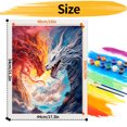 thumbnail image 4 of JYLMOOD DIY Animal Paint by Number for Adults, Easy Painting by Numbers for Gift Home Wall Decor 16x20in without Frame, Colored Canvas - Dragon, 4 of 6