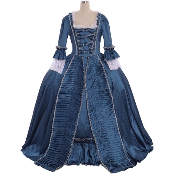 Women's Queen Marie Antoinette Rococo Ball Gown Gothic Victorian Dress