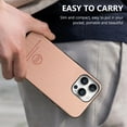 thumbnail image 6 of For iPhone 13 Pro Case, Luxury Elegant Leather Slim Business PU Rugged Non-Slip Grip Shockproof Bumper Full Body Protective Cover Phone Case For iPhone 13 Pro,Pink, 6 of 9