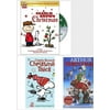 Christmas Holiday Movies DVD 4 Pack Assorted Bundle A Charlie Brown Christmas 50th Anniversary Deluxe Edition Charlie Brown's Christmas Tales Arthur Christmas