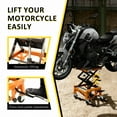 thumbnail image 3 of 350lbs Hydraulic Motorcycle Lift Table 4 Wheels ATV Dirt Bike Scissor Jack Stand, 3 of 5