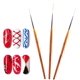 thumbnail image 1 of 3 Pièces Pinceaux En Détail À Ongles, Pinceau Liner Nail Art Ongles Professionnel, Pinceaux Fins Pour Peinture Acrylique De Precision, Dessin Brosse Pinceau Peinture Stylo Nail Dotting Tool, 1 of 8