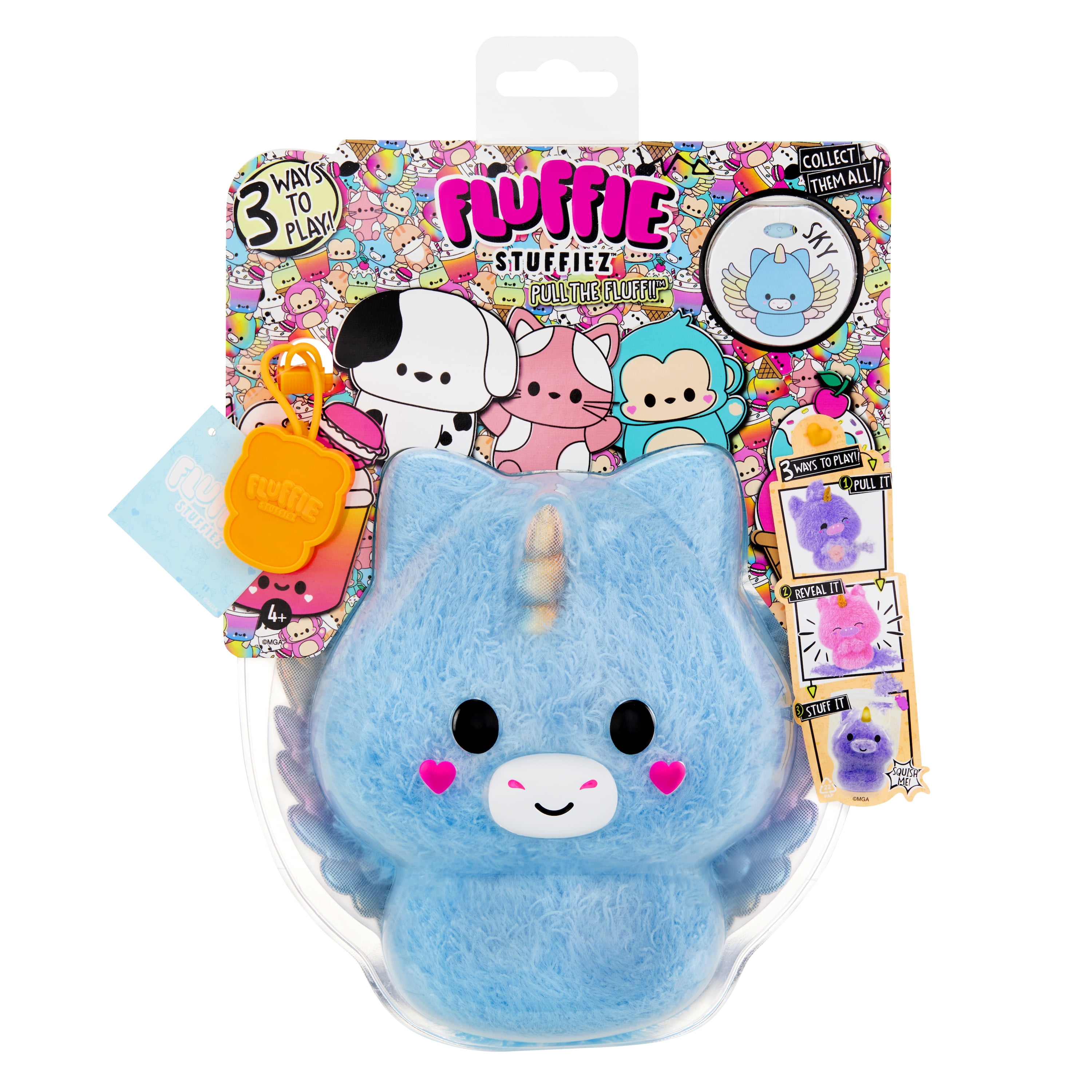 Fluffie Stuffiez Monkey Small Collectible Plush, Surprise Reveal