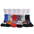 thumbnail image 4 of Calcetín Under Armour Quad Sport Essential Victoria Blue 4/6 para niños, 4 of 4