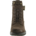 thumbnail image 3 of Zodiac Womens Gemma Suede Booties Combat & Lace-up Boots, 3 of 3