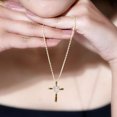 thumbnail image 6 of Rosec Jewels Lab Grown Diamond Cross Necklace with Knot Heart (Ef-Vs Quality) - Ready to Gift Cross Pendant for Christmas, 14K Yellow Gold, 6 of 8