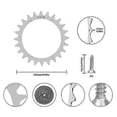 thumbnail image 2 of Worx Landroid Robotic Lawn Mower Wheels - Anti-skid Sprockets (225mm, 2 pcs) - High Traction and Durability, 2 of 5