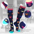 thumbnail image 3 of 3/4/6 Pairs Compression Socks Women Men 20-30 mmHg Christmas Compression Stocking, 3 of 8