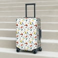 thumbnail image 2 of Lsque Geometric Retro Printed Luggage Cover, Travel Luggage Protector,Scratch and Dirt Resistant, Fits 18-32 Inch Luggage - Small, 2 of 9