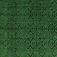thumbnail image 1 of Ahgly Company Indoor Square Abstract Emerald Green Modern Area Rugs, 4' Square, 1 of 4