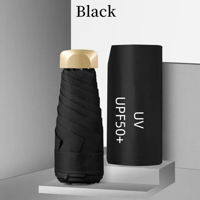 1 Pce Mini Parapluie de Golf Pliant Protection UV avec Alliage d'Aluminium