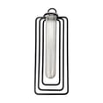 thumbnail image 2 of Wall Mounted Iron Vase, Minimalist Hydroponic Plant Stand with Clear Glass for Living Room Decor, 2 of 6