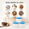 thumbnail image 5 of 2oz/60g/60ml High Quality Acrylic Leak Proof Clear Container Jars with Blue Lids 12pcs, 5 of 5
