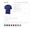 thumbnail image 2 of Sport-Tek TST360 Tall Men's Heather Contender T-Shirt - Blue Wake Heather - 4X-Large Tall, 2 of 2