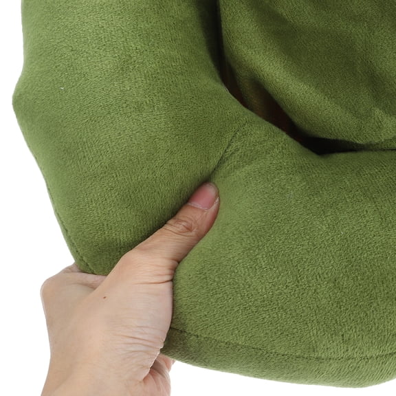 FOMIYES Cervical Cushion Neck Pillow with Hood for Travel Use in Green Offers Privacy and Neck Support