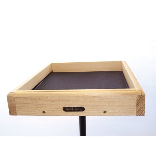 Birds Choice Open Platform Cedar Tray Bird Feeder Walmart Com