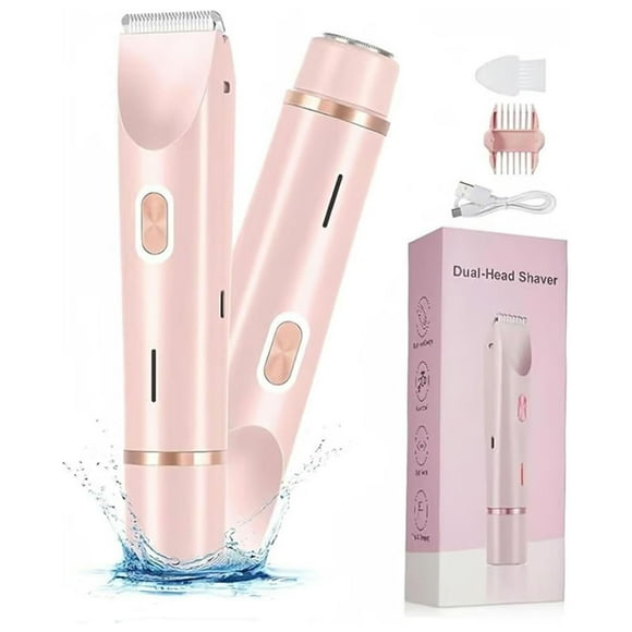 Dvkptbk Trimmers Trimmer Double Head Shaver Women Shaver Electrical Bikini Hair Trimmers for Women Electrical Shaver for Women for Pubic Bikini Armpits Legs Arms Body Face Wet and Dry