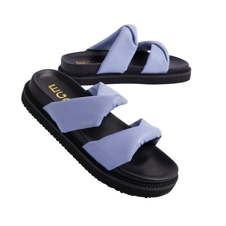 

KKCXFJX slippers for women New 2022 Women s Thick Floor Flat Sandals Slippers Women S Summer Wear Slippers