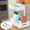 thumbnail image 2 of Tistaya Organizador Debajo Del Fregadero De Cocina Extraíble Organizador Debajo Del Fregadero Funcional De Metal Organizador Debajo Del Fregadero De Altura Ajustable Almacenamiento Debajo Del Fregader, 2 of 5