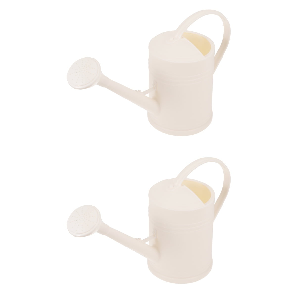 NUOLUX  2Pcs White Plastic Watering Can Long Spout Design for Indoor Plants