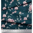 thumbnail image 3 of Soimoi Blue Poly Georgette Fabric Blossom & Peony Floral Print Fabric by Yard 42 Inch Wide, 3 of 3