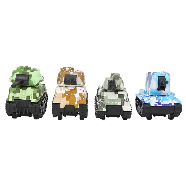 Modelo de tanque de aleación, 4 piezas, modelo de tanque de aleación, modelo de tanque, decoración, juguete de tanque de aleación, ingeniería de precisión