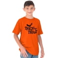 thumbnail image 5 of Happy Halloween Trick or Treat Bats Crewneck T Shirts Boy Girl Teen Brisco Brands S, 5 of 6