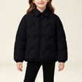 thumbnail image 4 of FAIWAD Kids Quilted Puffer Jacket Reversible Button down Collared Coat Boys Girls Soft Winter Outerwear, 4 of 9
