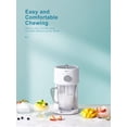 thumbnail image 2 of Shaved Ice Machine, Electric Ice Shaver and Snow Cone Machine with Large Capacity Storage, Portable Ice Crusher Ice Thickness Can be Adjusted (White), 2 of 6