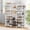 White, variant on BGTREND 9 Tiers Large Shoe Rack 3 Columns Metal Shoe Storage Organizer 50-55 Pairs Joinable Shoe Tower for Closet Entryway (62 inches, Black)