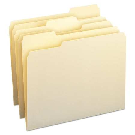 Smead, SMD10343, WaterShed/CutLess File Folders, 100 / Box, Manila