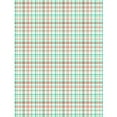thumbnail image 2 of CafePress - Coral Aqua Plaid Pattern - Large Plush Fleece Throw Blanket, 80" L x 60" W, 2 of 2