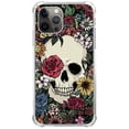 thumbnail image 1 of Floral Skull Case for iPhone 12 Pro Max,Aesthetic Art Design Pattern TPU Shock-proof Cover Case, 1 of 5