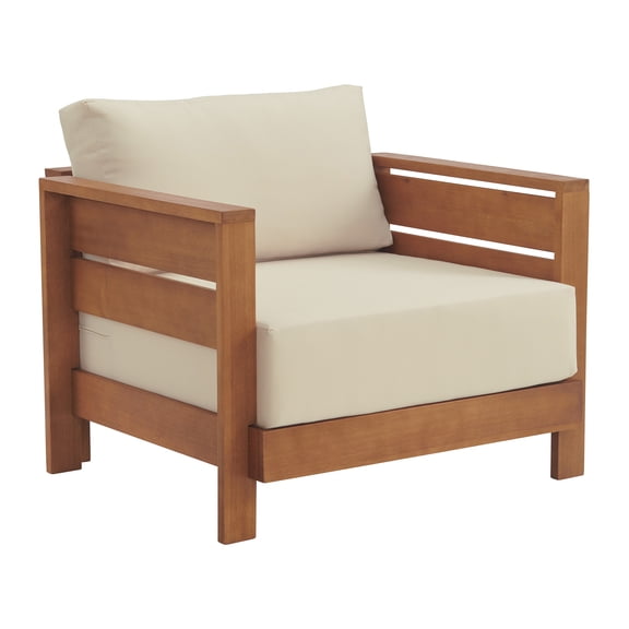 Barton Weather Resistant Patio Outdoor Arm Chair with Stain-Resistant and Fade-Proof Cushions